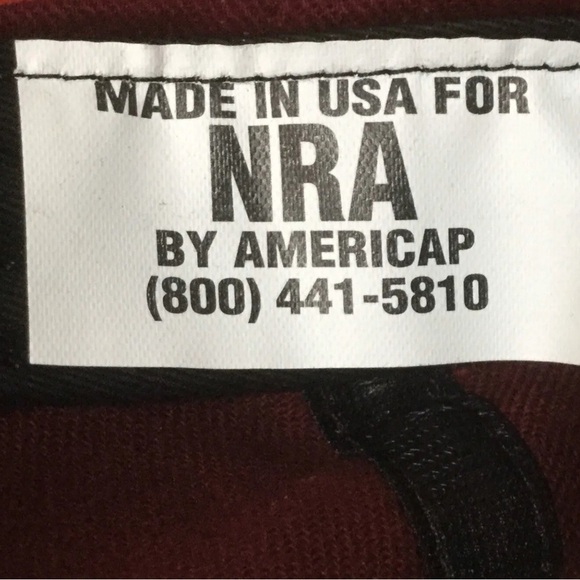 VINTAGE! NRA ~ HIGH CALIBER CLUB One-size Hat Embroidered Baseball Cap USA Made - Picture 8 of 9